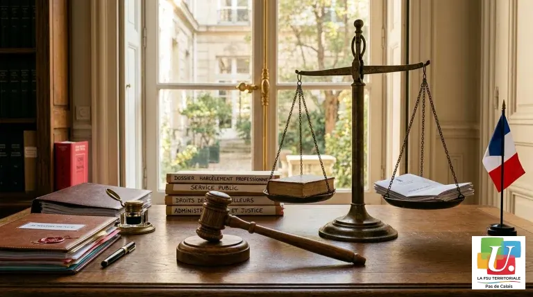 Illustration justice et harcelement moral conseil departemental