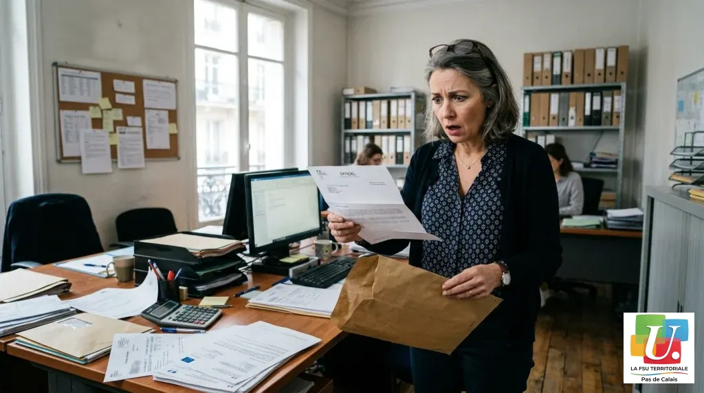 Une agente découvre un courrier lui réclamant un trop-perçu sur sa paie